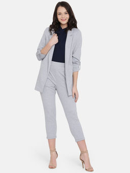 IS.U - Grey Deconstructed Long Jacket