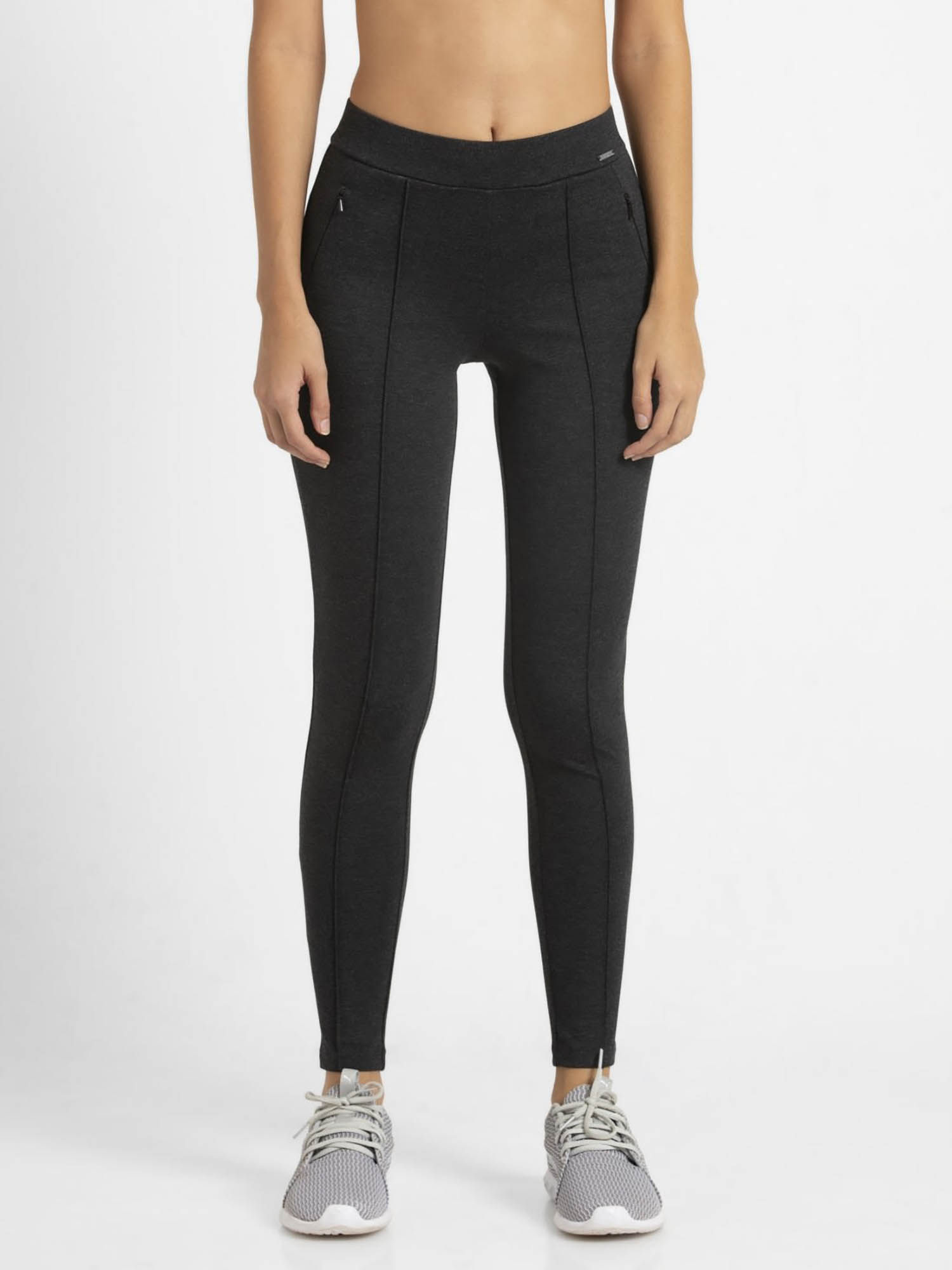 Jockey Black Melange Treggings 