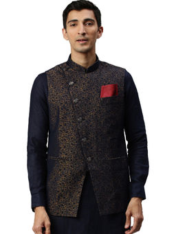Manyavar - Men's Blue Waistcoat