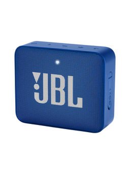 JBL - Go 2 Portable Waterproof Bluetooth Speaker with mic (Blue)