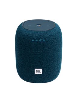JBL - Link Music 360 Degree Wi-Fi & Bluetooth Wireless Streaming Speaker with Voice Assistance - Blue