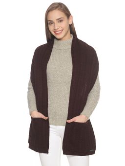 513 - Women Self Design Muffler With Pockets