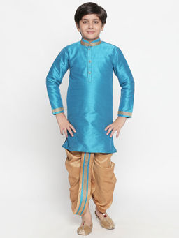 Jeetethnics - Boys Blue Kurta with Dhoti Pants (Set of 2)
