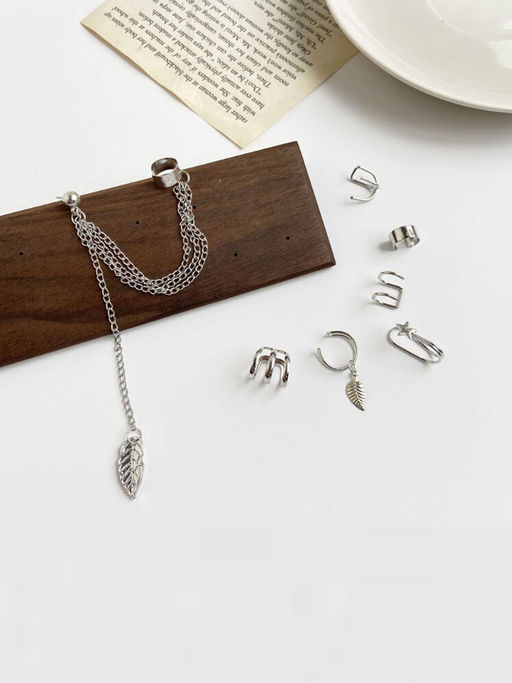 Buy Jewels Galaxy Jewellery For Women Silver Plated Earcuffs Combo