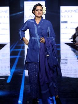 JAYATI GOENKA - Blue Geometric Tunic