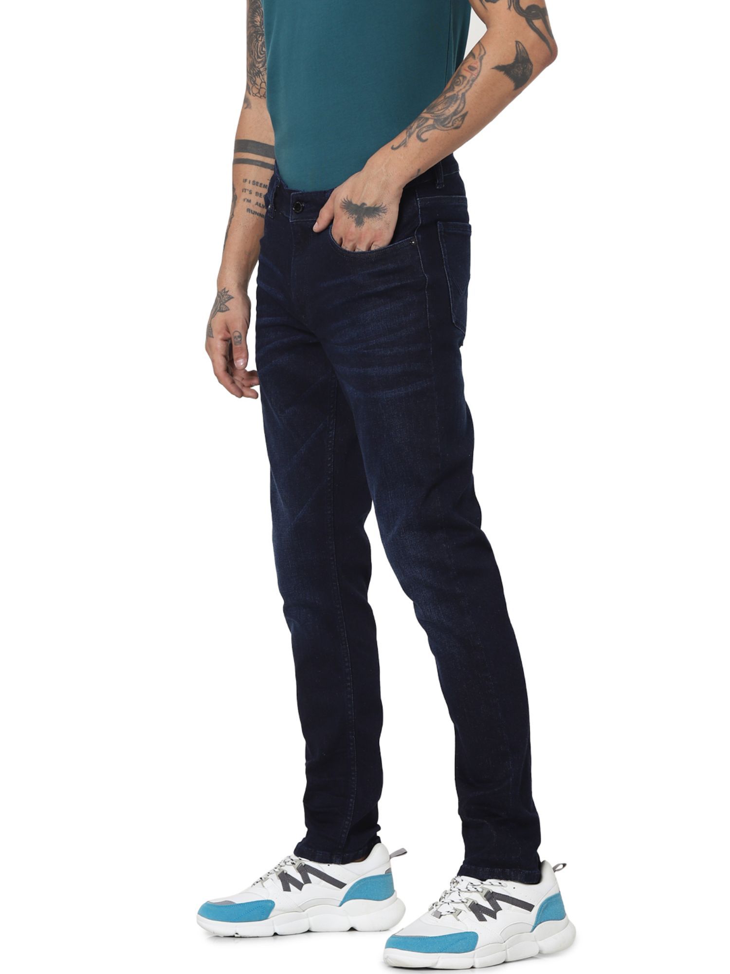 Jack \u0026 Jones Blue Solid Jeans 