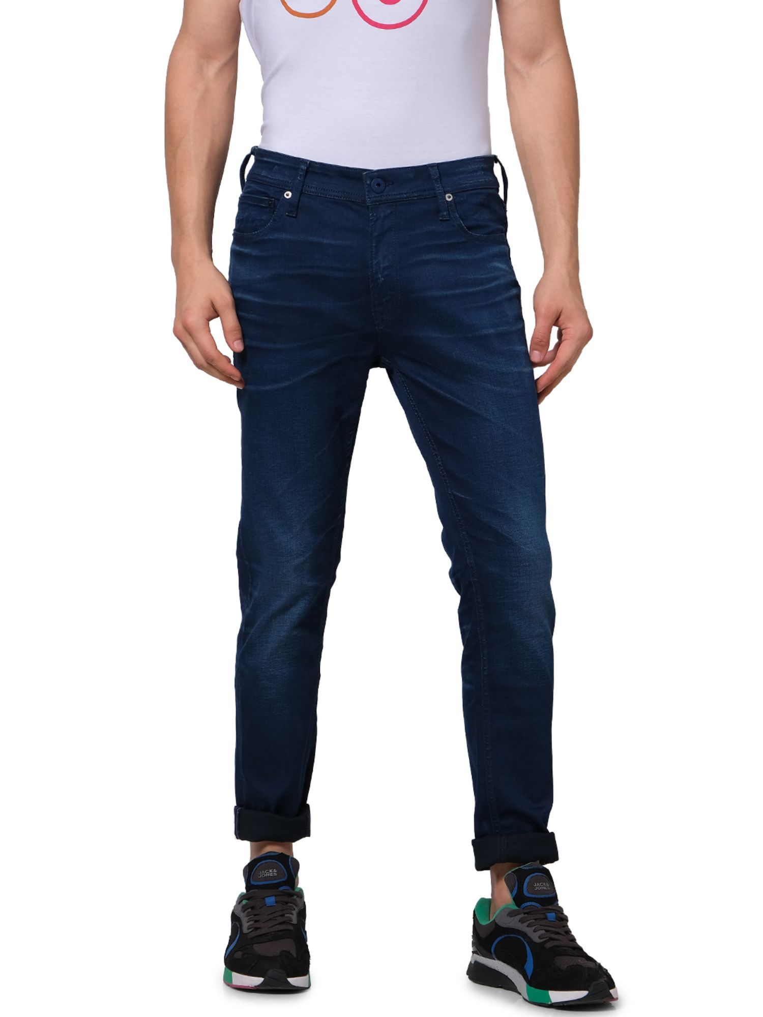Buy Jack \u0026 Jones Blue Solid Jeans 