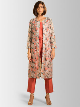 FABLE STREET - Green Floral Shrug