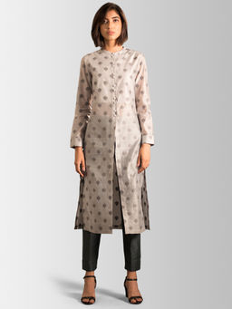 FABLE STREET - Grey Embellished Shrug With Inner (Set of 2)