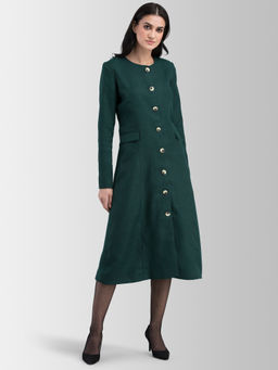 FABLE STREET - Green Solid Jacket
