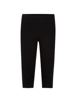 Jockey Juniors - AG18 Girls Super Combed Cotton Elastane Capri - Black