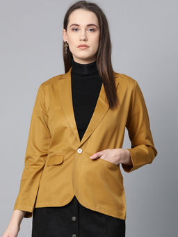 Jompers - Mustard Solid Blazer
