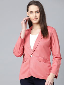 Jompers - Peach Solid Blazer