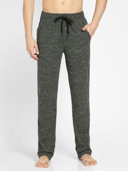 Jockey - SP27 Men Super Combed Cotton Active Wear Trackpants - Forest Dark Grey Melange
