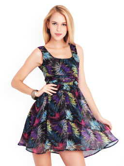 BELLE FILLE - Printed Multi Casual Dress