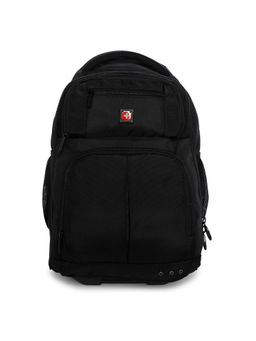 Swiss Brand - WEMBLEY Black Color Soft Medium Size Backpack - Q219BYWEM001U