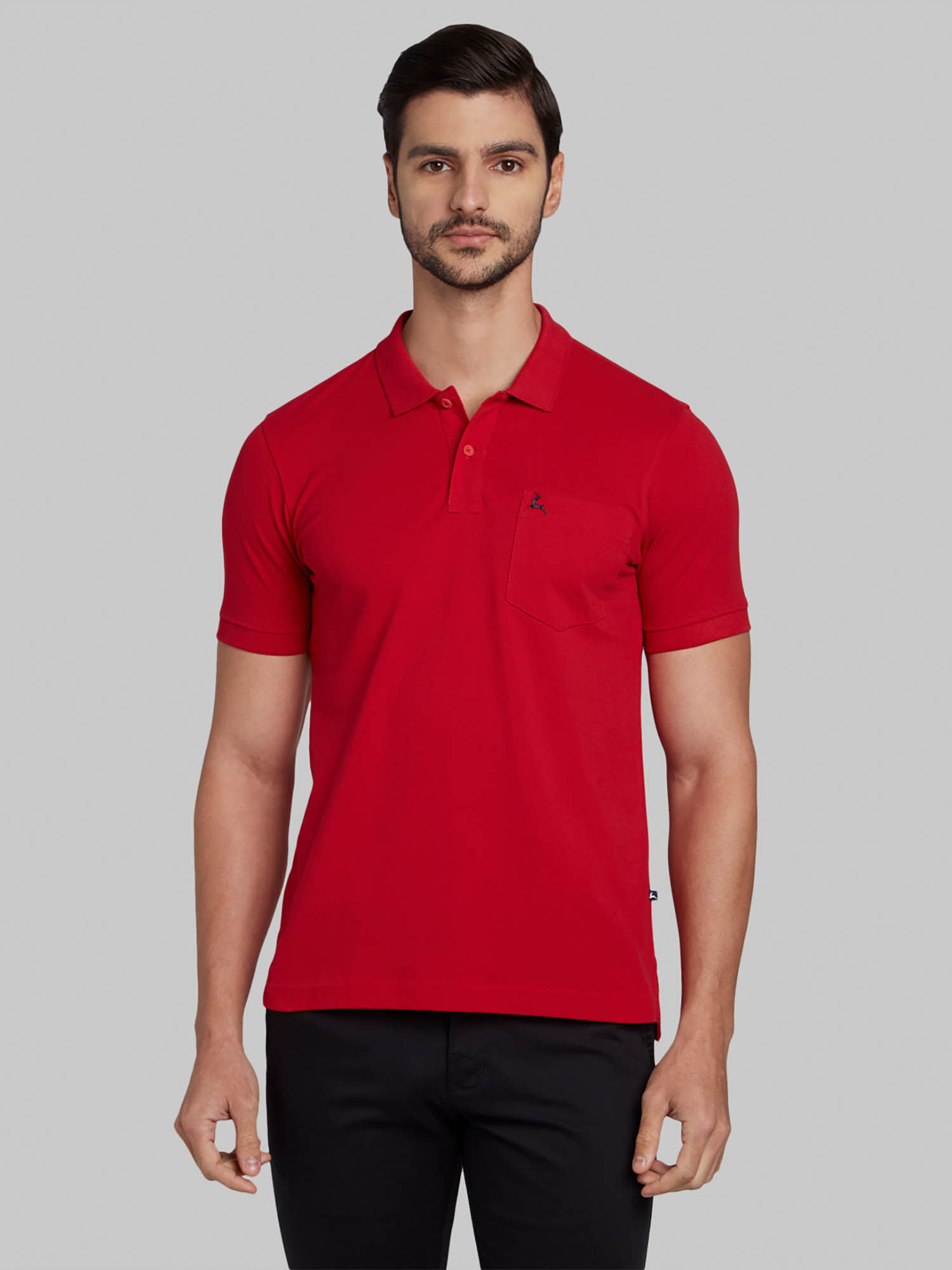 Buy Parx Dark Red Polo T-Shirts 