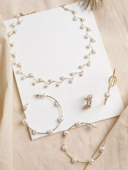 Joker and Witch - Bergin Pearl Jewelry Set of 4 for Women