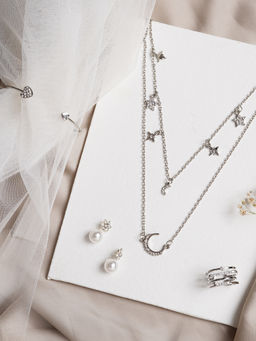 Joker and Witch - Argent Silver Jewelry Set of 4 for Women