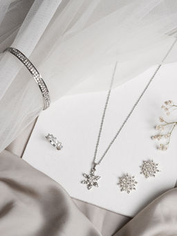 Joker and Witch - Esterlla Silver Jewelry Set of 4 for Women