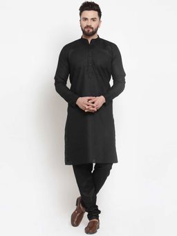 Jompers - Men Solid Kurta Pyjama (Set of 2)
