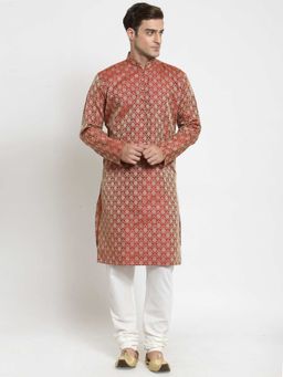 Jompers - Men Jacquard Kurta Pyjama (Set of 2)