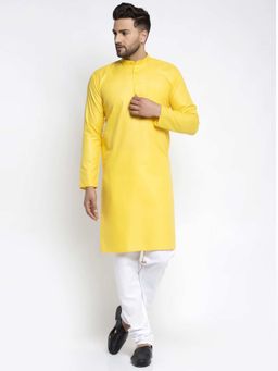 Jompers - Men Solid Kurta Pyjama (Set of 2)