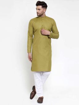 Jompers - Men Solid Kurta Pyjama (Set of 2)