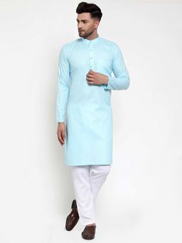 Jompers - Men Solid Kurta Pyjama (Set of 2)