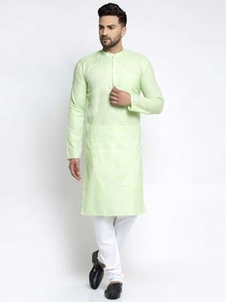 Jompers - Men Solid Kurta Pyjama (Set of 2)