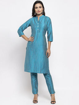 Jompers - Blue Kurta With Pant (Set of 2)