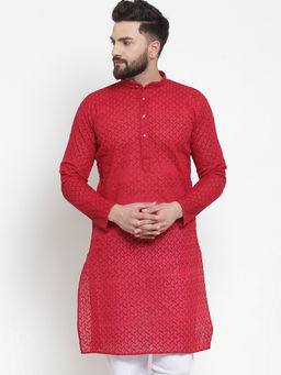 Jompers - Mens Cotton Embroiderd Kurtas
