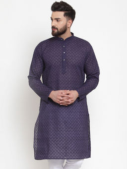 Jompers - Mens Cotton Embroiderd Kurtas