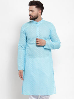 Jompers - Mens Cotton Embroiderd Kurtas
