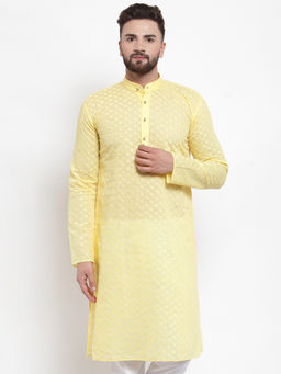 Jompers - Mens Cotton Embroiderd Kurtas