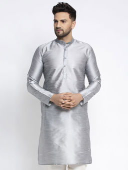 Jompers - Mens Solid Dupion Silk Kurta Sets