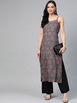 kurti with straps