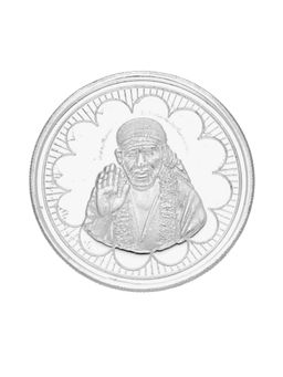Sri Jagdamba Pearls - Sai Baba Silver Coin