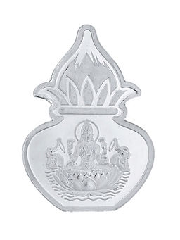 Sri Jagdamba Pearls - 10 Grams 99.9% Laxmi Kalash Silver Coin
