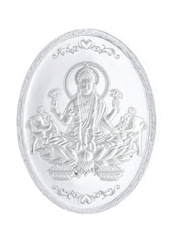 Sri Jagdamba Pearls - 50 Grams 99.9% Laxmi Oval Silver Coin