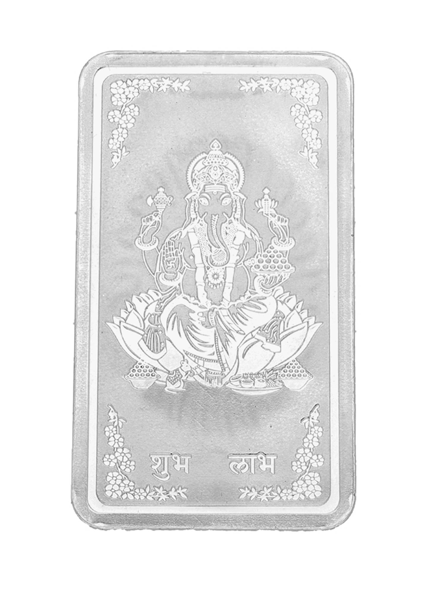 Buy Sri Jagdamba Pearls 10 Grams Bar Lakshmi Pure Silver coin Online