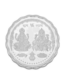Sri Jagdamba Pearls - 50 Grams Lakshmi Ganesh Pure Silver coin