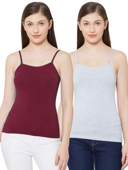 Juliet - Women's Camisole Pack Of 2 JSC-818 - Multi-Color