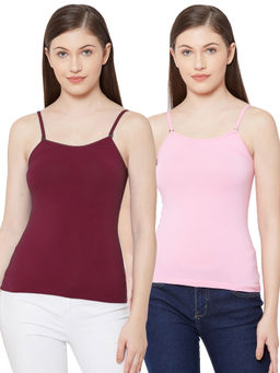 Juliet - Women's Camisole Pack Of 2 JSC-818 - Multi-Color