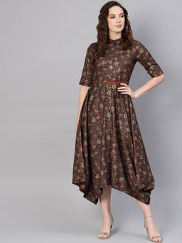Juniper - Black Floral Dress