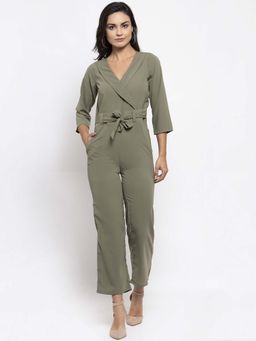 Jompers - Olive Solid Jumpsuit