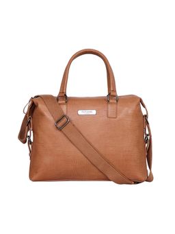 Justanned - Guy Laroche Men Classy Tan Leather Bag