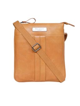 Justanned - Guy Laroche Mens Treated Burgundy Crossbody Bag