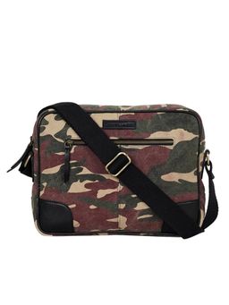 Justanned - Mens Red Messenger Bag