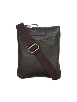 Justanned - Mens Beige Leather Crossbody Bag